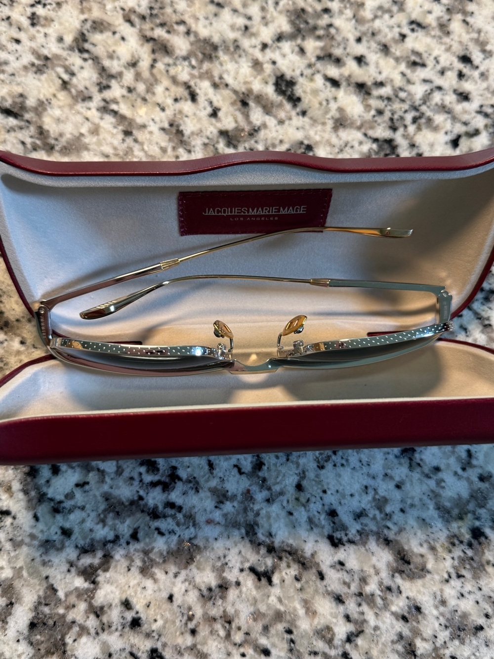 Jacques Marie Mage Melville Silver Frame Sunglasses - Picture 4 of 8